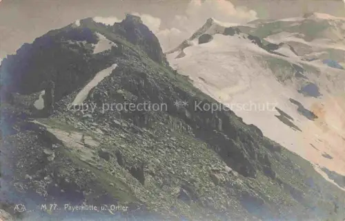 AK / Ansichtskarte Payerhuette 3020m Sulden Ortlergruppe Suedtirol IT Panorama