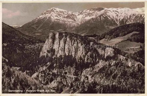 AK / Ansichtskarte Semmering Niederoesterreich AT Pleruswand mit Rax