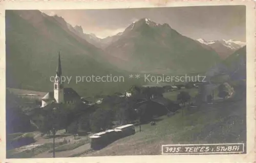 AK / Ansichtskarte Telfes Stubai Tirol AT Panorama mit Kirche