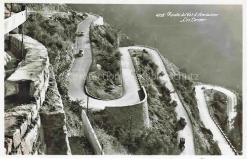 AK / Ansichtskarte Anniviers Val d Anniviers Grimentz VS Route du Val d'Anniviers Les Lacets 