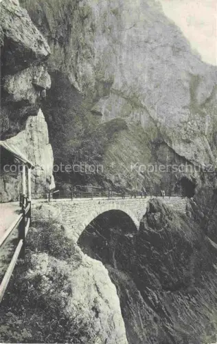 AK / Ansichtskarte Flexenstrasse Vorarlberg AT Hoelltobelbruecke an der Flexenstrasse