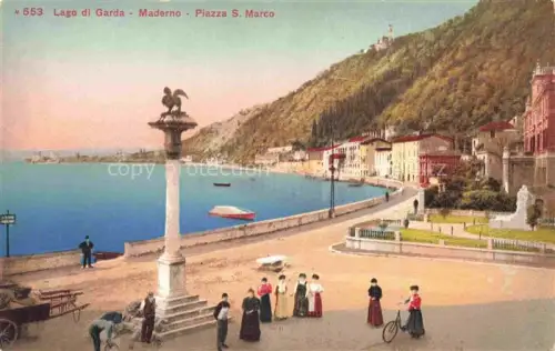 AK / Ansichtskarte Maderno Lago di Garda Brescia Lombardia IT Piazza San Marco