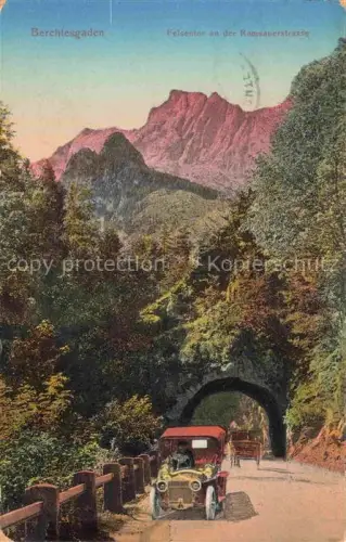 AK / Ansichtskarte BERCHTESGADEN Bayern Felsentor an der Ramsauerstrasse