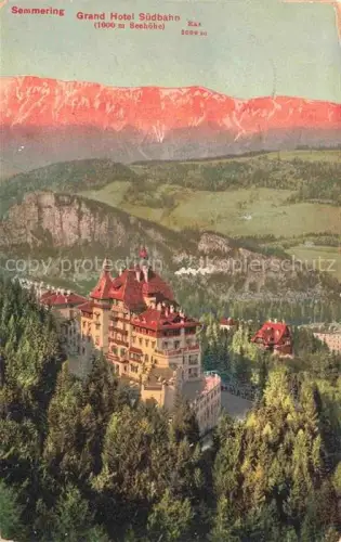 AK / Ansichtskarte Semmering Niederoesterreich AT Grand Hotel Suedbahn