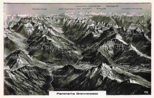 AK / Ansichtskarte Brenner Brennero Suedtirol IT Panoramakarte