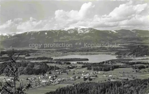 AK / Ansichtskarte Latschach Faaker See Klagenfurt-Villach Kaernten AT mit Gerlitzen
