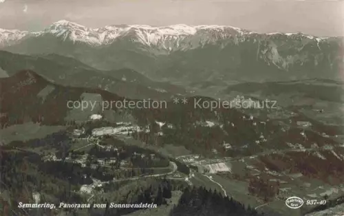 AK / Ansichtskarte Semmering Niederoesterreich AT Panorama vom Sonnwendstein