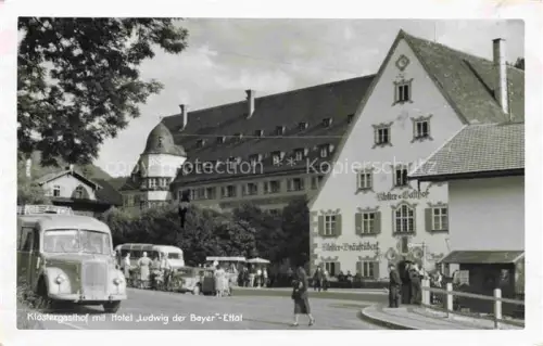 AK / Ansichtskarte ETTAL Garmisch-Partenkirchen Bayern Klostergasthof mit Hotel Ludwig der Bayer