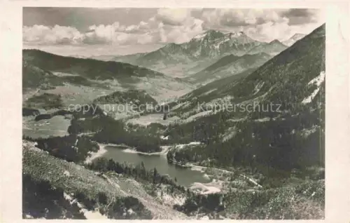 AK / Ansichtskarte BERCHTESGADEN Bayern Blick von der Kalsalm auf den Hintersee und das Ramsauer Tal