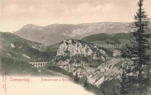 AK / Ansichtskarte Semmering Niederoesterreich AT Polleroswand und Raxalp