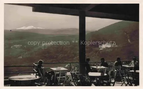 AK / Ansichtskarte Kobenzl Cobenzl (Gut) WIEN AT Blick von der Kahlenbergterrasse auf Ort und Schneeberg
