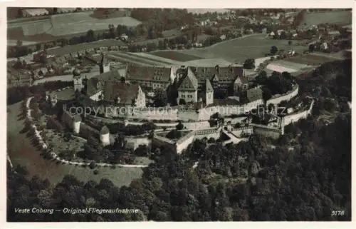 AK / Ansichtskarte Coburg Bayern Veste Coburg Fliegeraufnahme