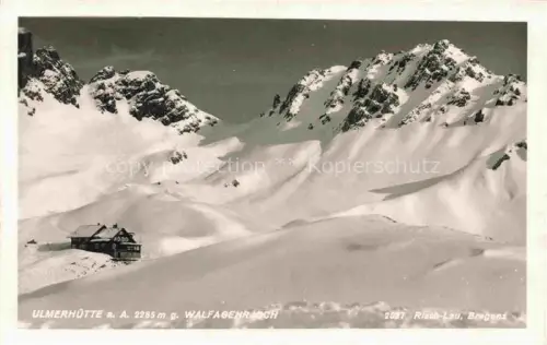 AK / Ansichtskarte Ulmerhuette Ulmer-Huette 2280m Vorarlberg AT Walfagehrjoch