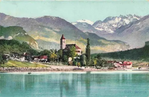 AK / Ansichtskarte Brienz Brienzersee BE Seepanorama mit Kirche