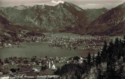AK / Ansichtskarte BAD WIEssEE Tegernsee Bayern Fliegeraufnahme mit Rottach Egern