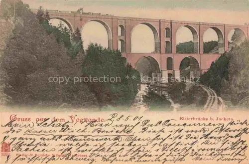 AK / Ansichtskarte Elsterbruecke Jocketa Poehl Vogtland Sachsen Panorama