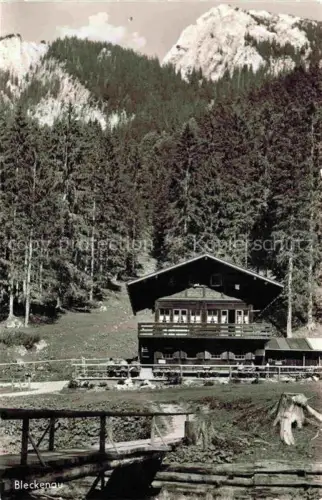 AK / Ansichtskarte Bleckenau Schwangau Bayern Berggaststaette Schweizer Haus mit Straussberg