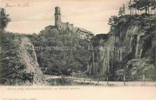 AK / Ansichtskarte LIBEREC Reichenberg CZ Schloss Reichenberg vom Bahnhof gesehen