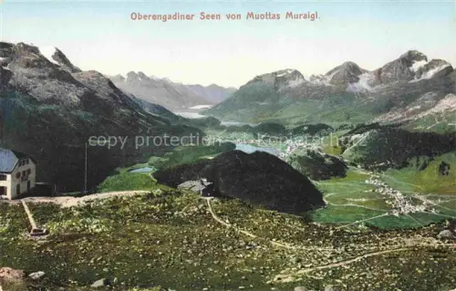 AK / Ansichtskarte Muottas Muragl Muottas Murail 2453m GR Oberengadiner Seen