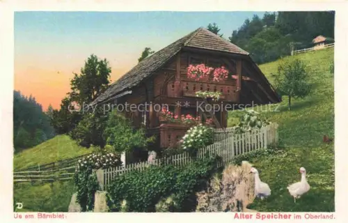 AK / Ansichtskarte Schwendi Thun BE Alter Speicher im Oberland