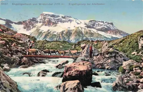 AK / Ansichtskarte Engstligenalp Adelboden BE mit Engstligenbach und Wildstrubel