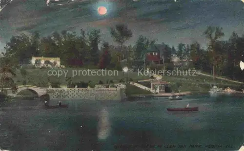 AK / Ansichtskarte Peoria Illinois USA Glen Oak Park at night