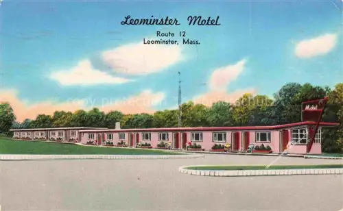 AK / Ansichtskarte Leominster Massachusetts USA Leominster Motel Illustration