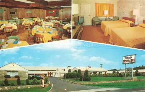 AK / Ansichtskarte Maple Shade New Jersey USA Sharon Motor Inn Restaurant Room