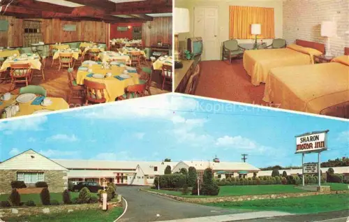 AK / Ansichtskarte Maple Shade New Jersey USA Sharon Motor Inn Restaurant Room