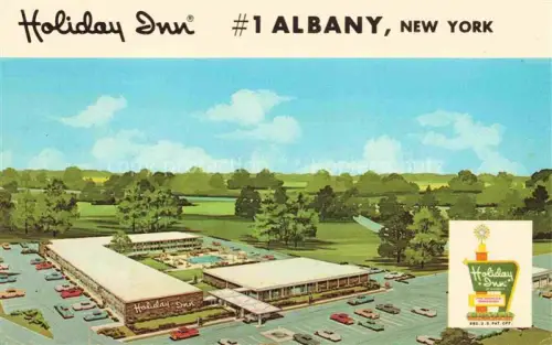 AK / Ansichtskarte Albany New York USA Holiday Inn Illustration
