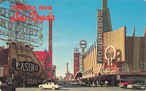 AK / Ansichtskarte LAS VEGAS Nevada USA Glitter Gulch Freemont Street Casino