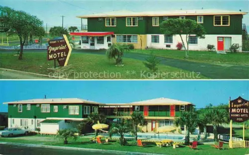 AK / Ansichtskarte Myrtle Beach South Carolina USA Imperial Court Motel Swimming Pool