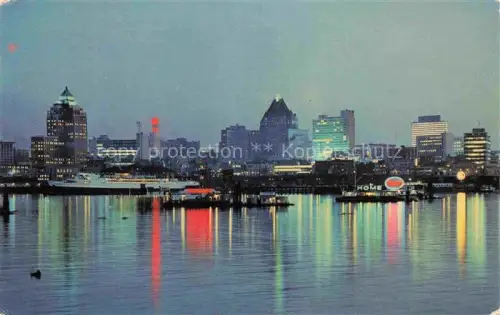 AK / Ansichtskarte VANCOUVER BC Canada Skyline at night as seen from Stanley Park