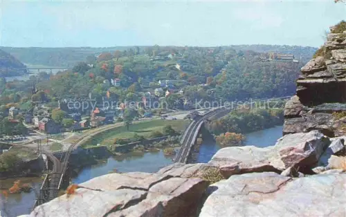 AK / Ansichtskarte Harpers Ferry West Virginia USA View from Maryland Heights