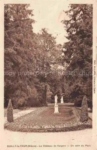 AK / Ansichtskarte Suilly-la-Tour Cosne-Cours-sur-Loire 58 Nievre Chateau de Vergers Un coin du Parc