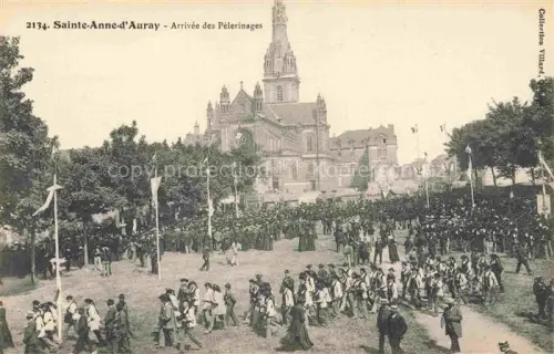 AK / Ansichtskarte Sainte-Anne-de-Auray LORIENT 56 Morbihan Arrivee des Pelerinages