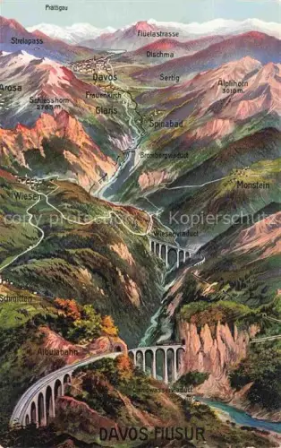 AK / Ansichtskarte DAVOS GR Filisur Panormkarte