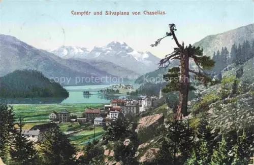 AK / Ansichtskarte Campfer St Moritz GR und Silvaplana von Chasellas
