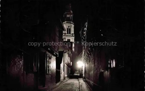 AK / Ansichtskarte CELLE  Niedersachsen Kalandgasse bei Nacht