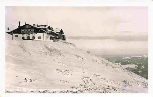 AK / Ansichtskarte Hochschneeberg 2061m Niederoesterreich AT Eisenbahnhotel Hochschneeberg