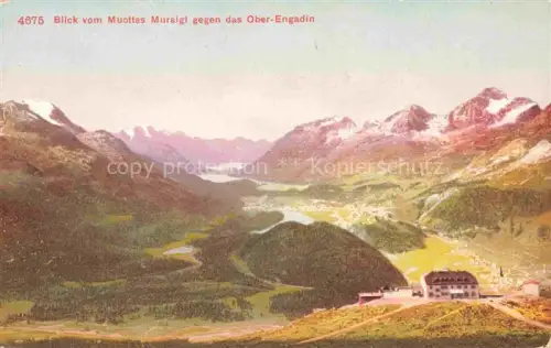 AK / Ansichtskarte Muottas Muraigl Muottas Murail 2453m GR Blick ins Ober Engadin
