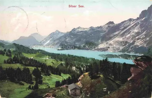 AK / Ansichtskarte Silser-See Silsersee Maloja GR Panorama