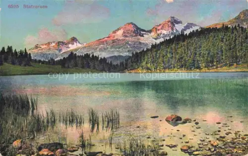 AK / Ansichtskarte Statzersee St Moritz Maloja GR Panorama