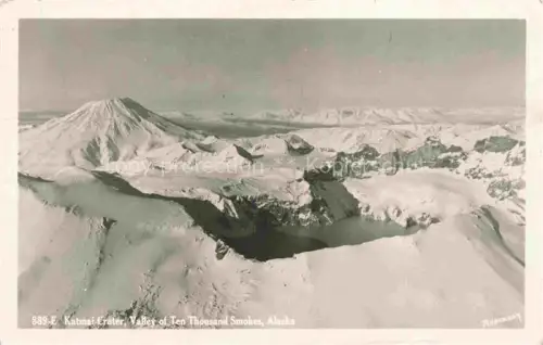 AK / Ansichtskarte Katmai Crater Alaska USA Fliegeraufnahme