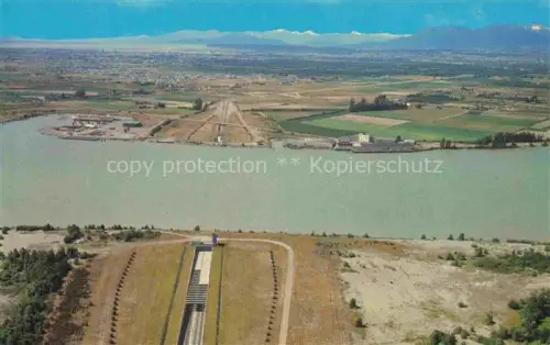 AK / Ansichtskarte VANCOUVER BC Canada The George Massey Tunnel Fliegeraufnahme