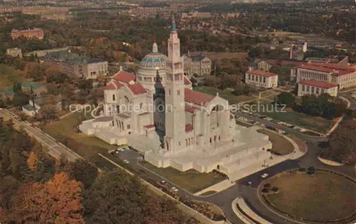 AK / Ansichtskarte WASHINGTON  DC USA Aerial view of the National Shrine of the Immaculate Conception