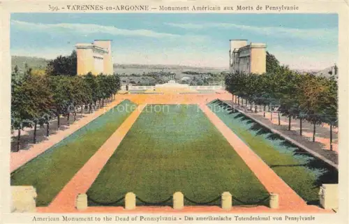AK / Ansichtskarte Varennes-en-Argonne VERDUN 55 Meuse Monument Americain aux Morts de Pensylvanie