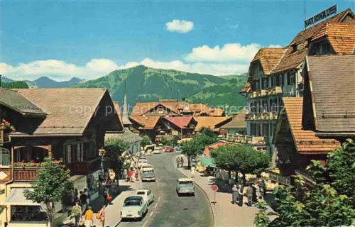 AK / Ansichtskarte Gstaad Saanen BE Dorfstrasse