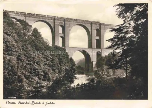 AK / Ansichtskarte PLAUEN  Vogtland Elstertal Bruecke bei Jocketa