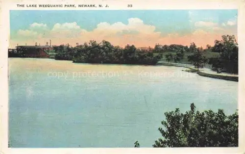 AK / Ansichtskarte Newark New Jersey USA Lake Weequahic Park